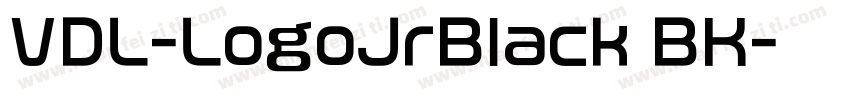 VDL-LogoJrBlack BK字体转换